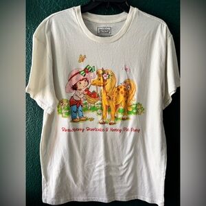 Strawberry Shortcake Tee Shirt White Large Graphic